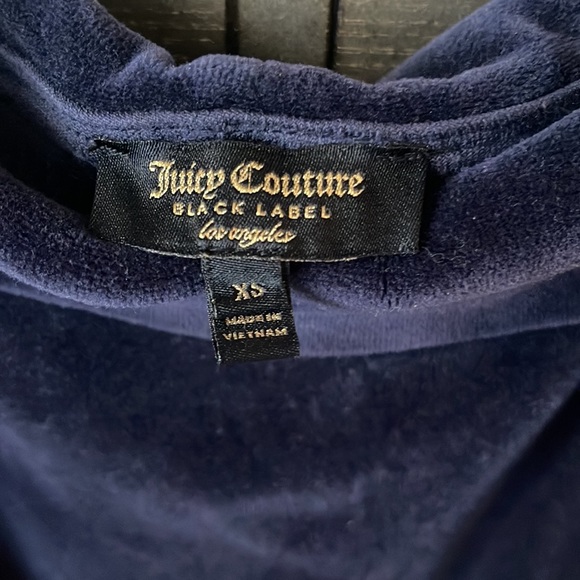 🛍️SALE🛍️ Juicy Couture Black Label Velour | Velvet Off the Shoulder Midi Dress - Picture 6 of 7